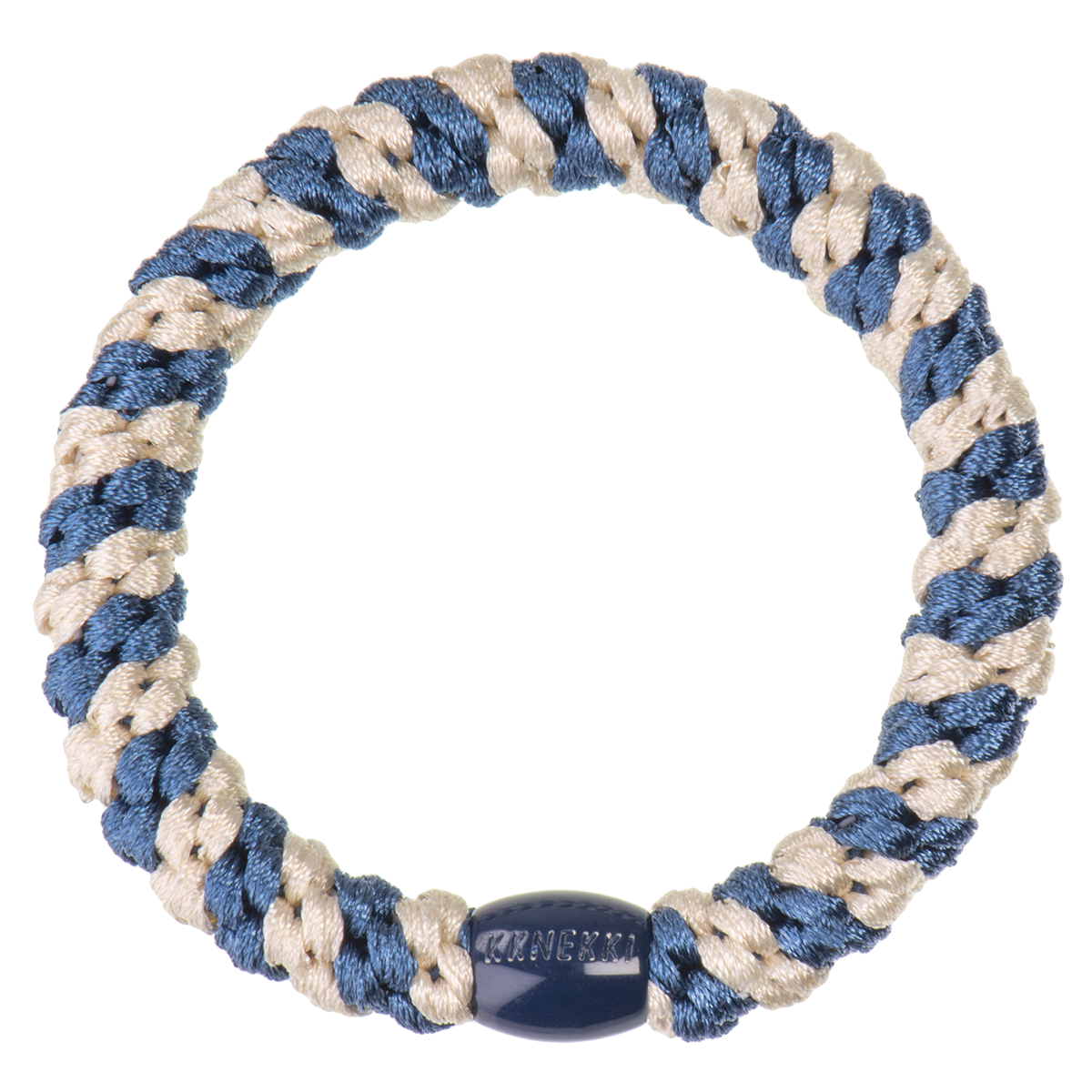 Kknekki Haargummi – Indigo-Ivory-Stripe