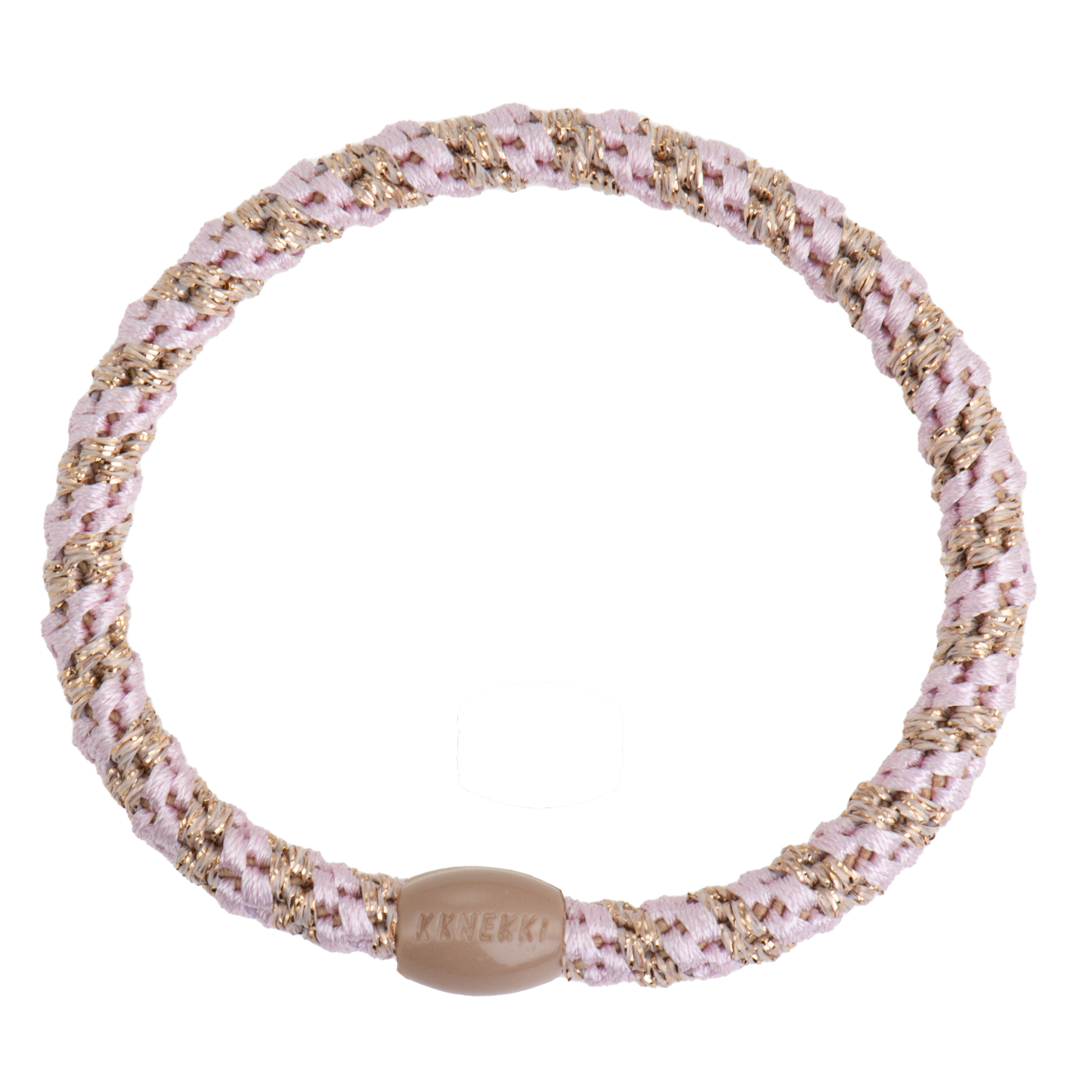 Kknekki Haargummi Slim Light Pink Beige Glitter