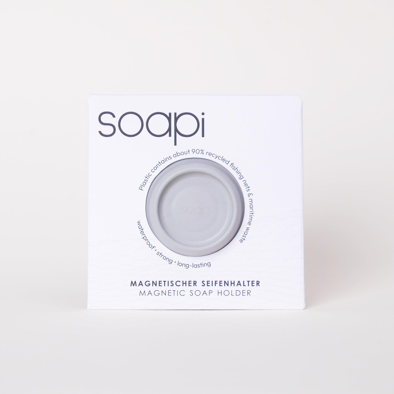 Soapi Magnetseifenhalter zum Kleben – hellgrau