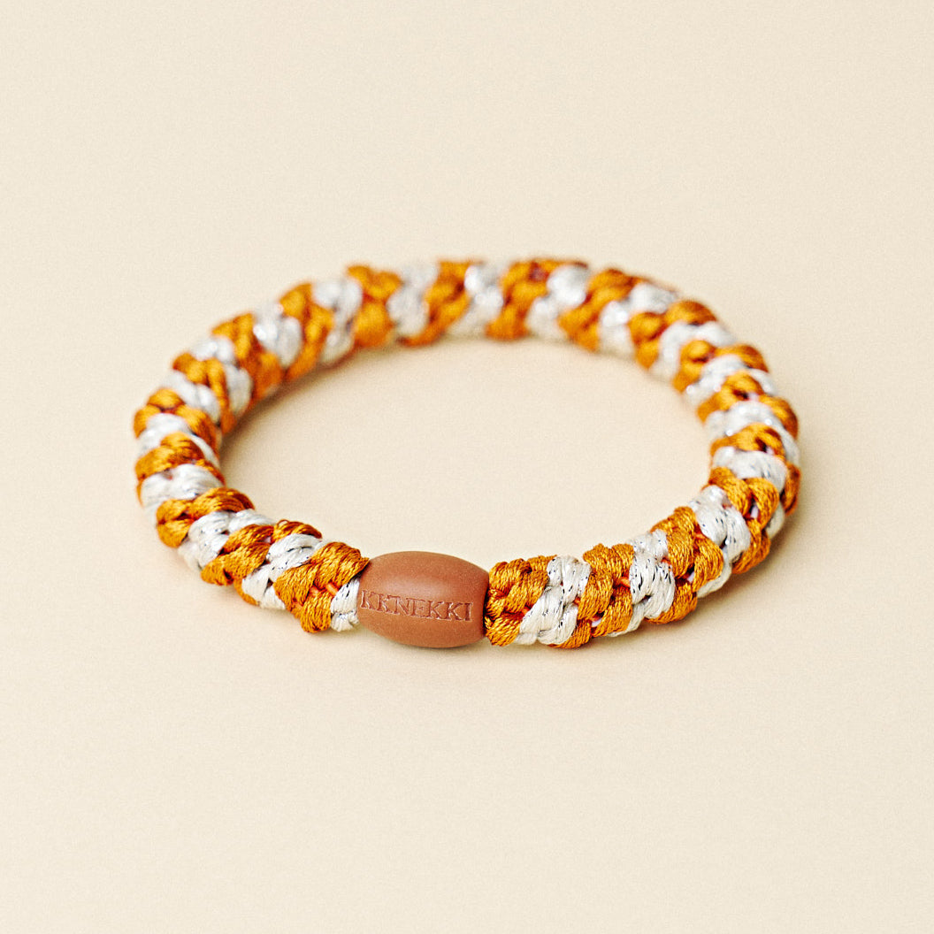 Kknekki Haargummi Burned Terracotta Ivory Glitter