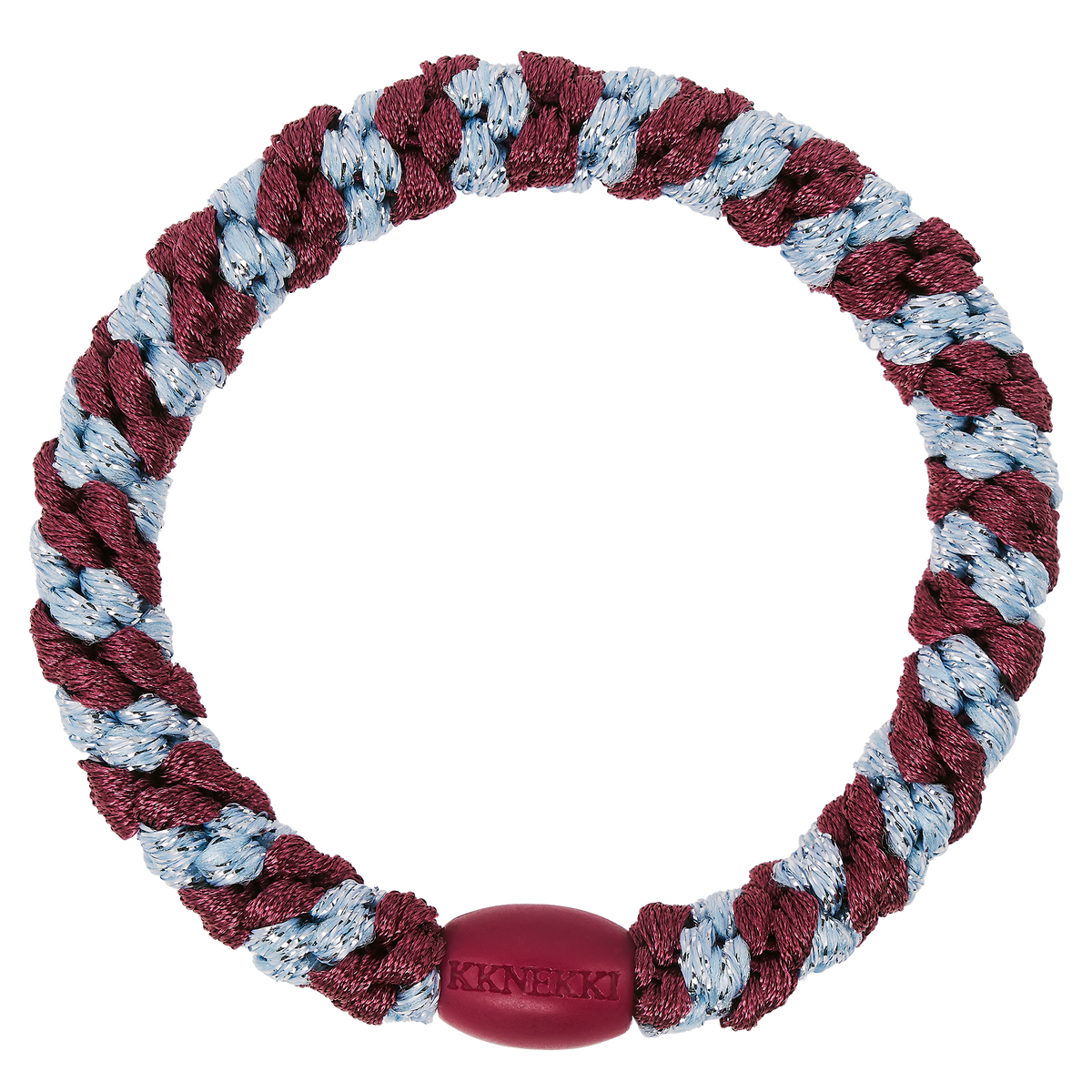 Kknekki Haargummi Rosewood Sea Blue Glitter