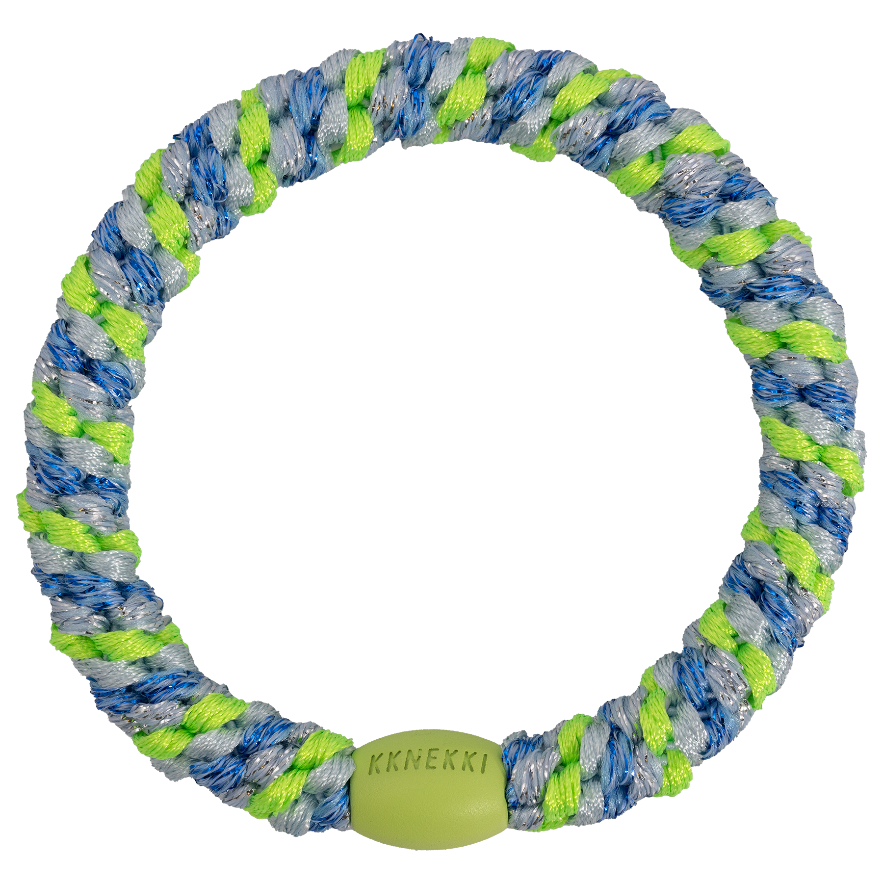 Kknekki Haargummi Blue-Neon-Green