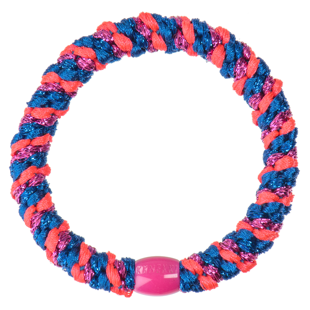 Kknekki Haargummi Electric-blue-pink-glitter