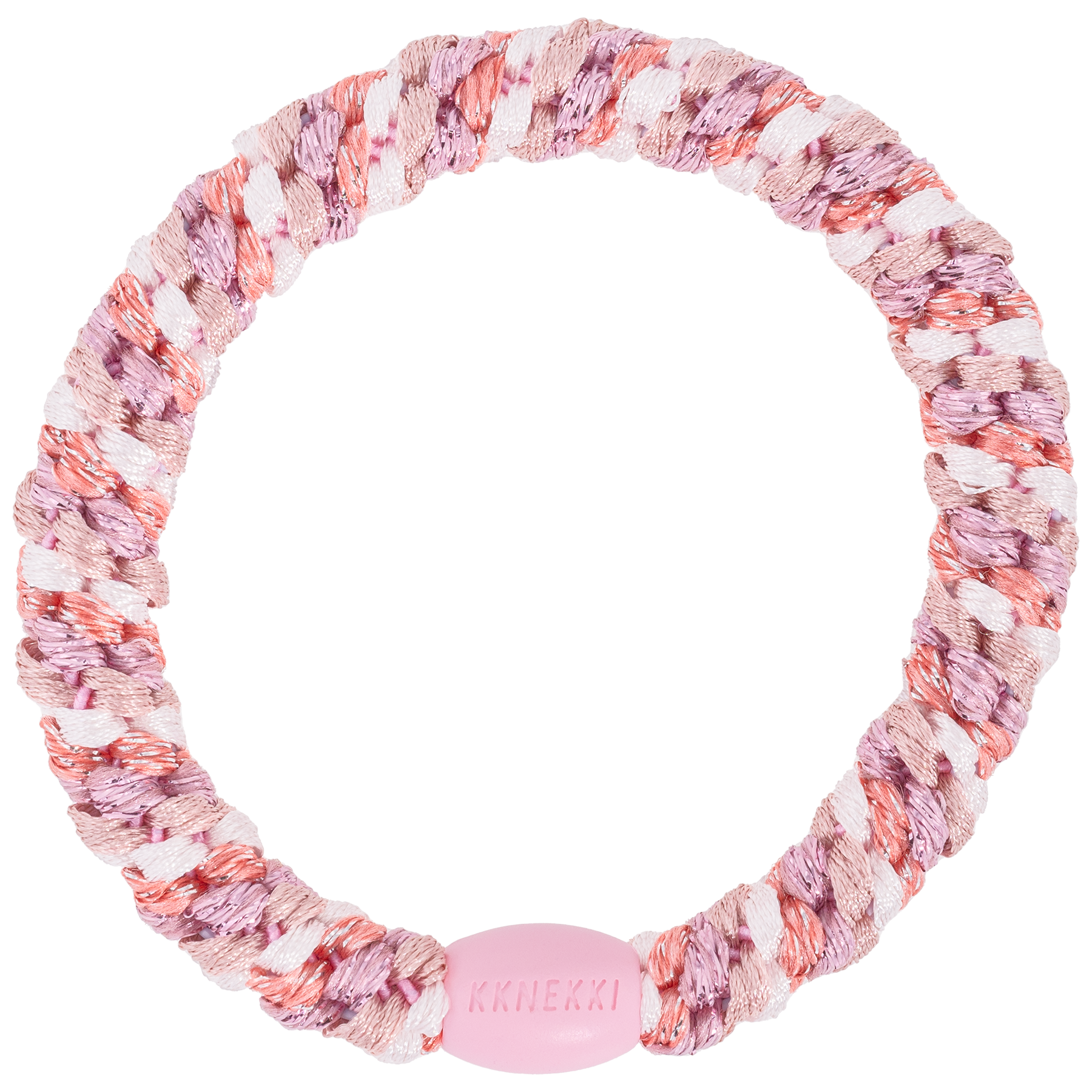 Kknekki Haargummi Dusty rose pink glitter