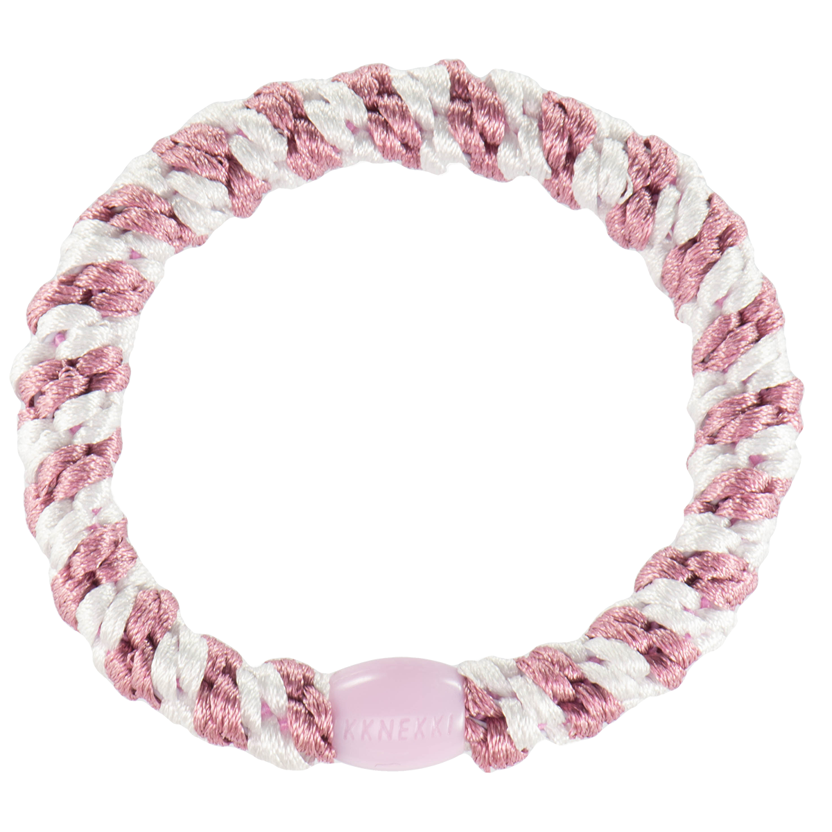 Kknekki Haargummi Old Pink White Stripe