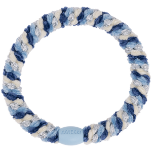 Kknekki Haargummi Blue Silver Glitter