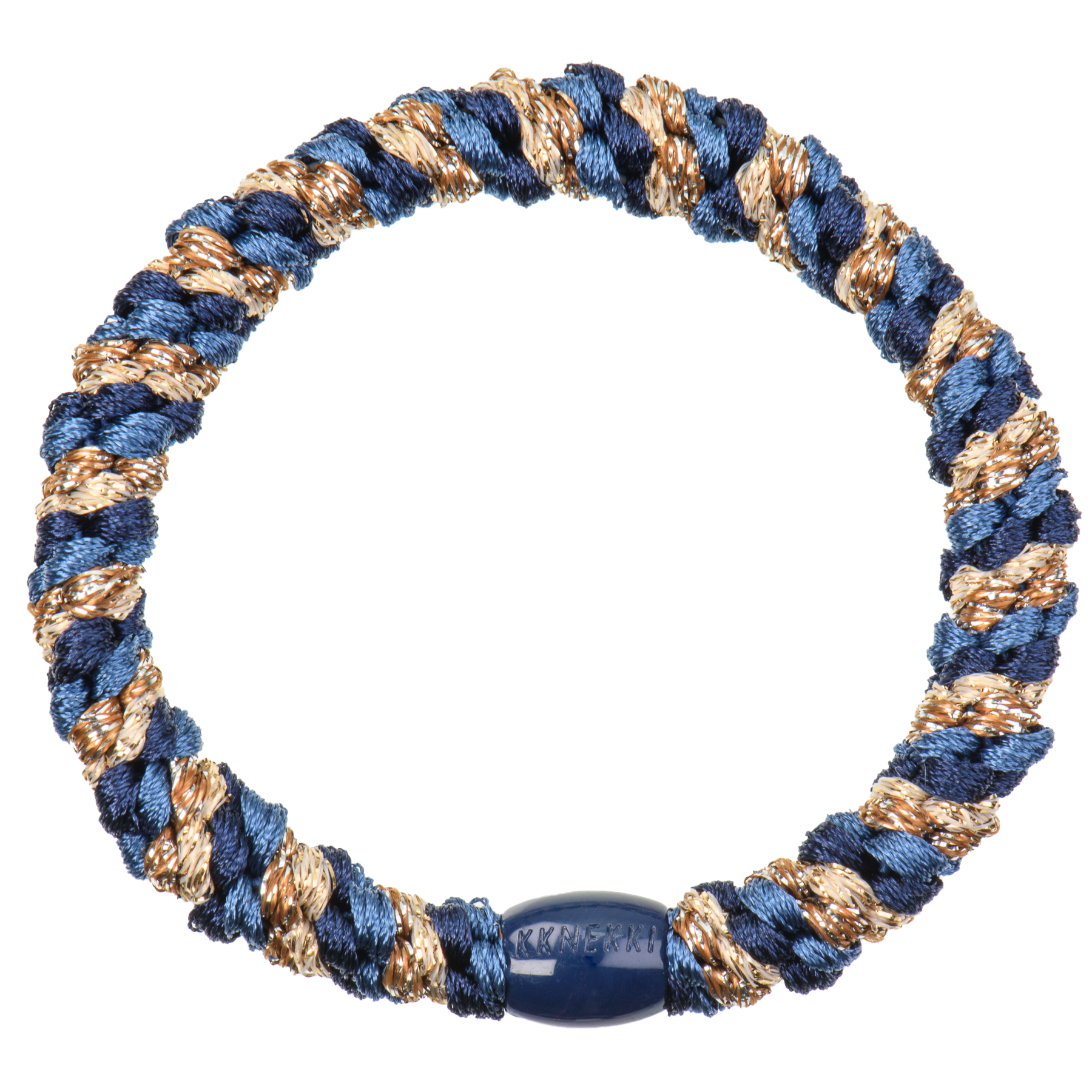 Kknekki Haargummi Navy gold glitter