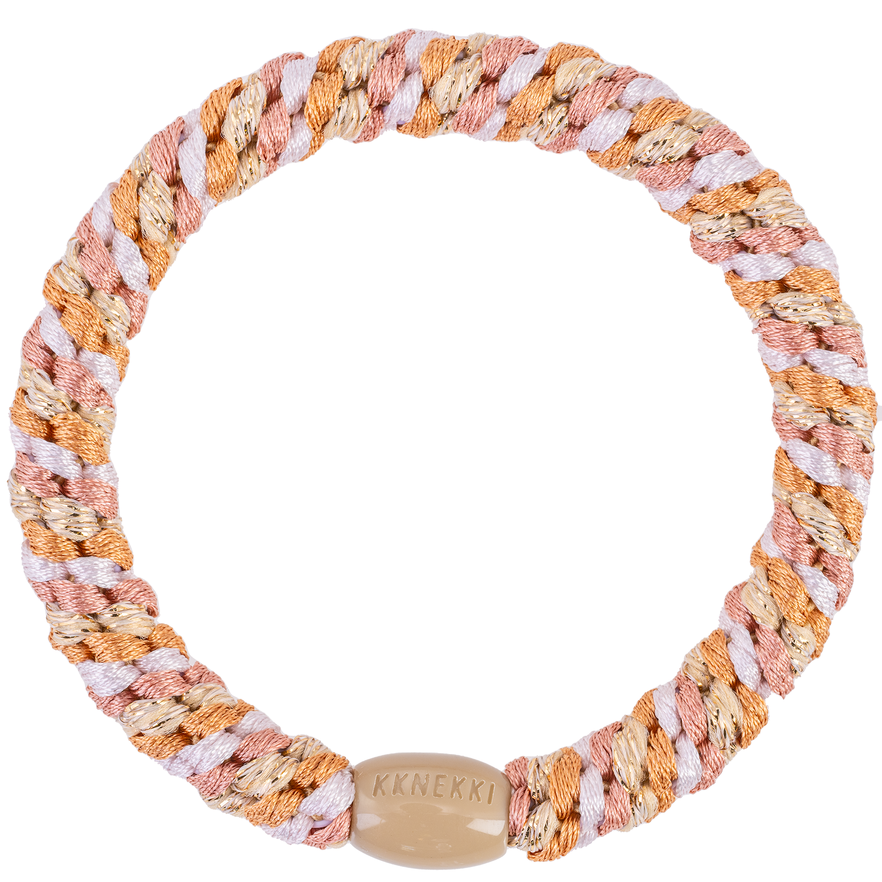 Kknekki Haargummi Pink nude glitter