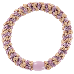Kknekki Haargummi Peach Pink Glitter Stripe