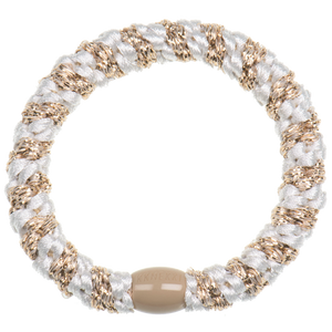 Kknekki Haargummi White-Beige-Glitter