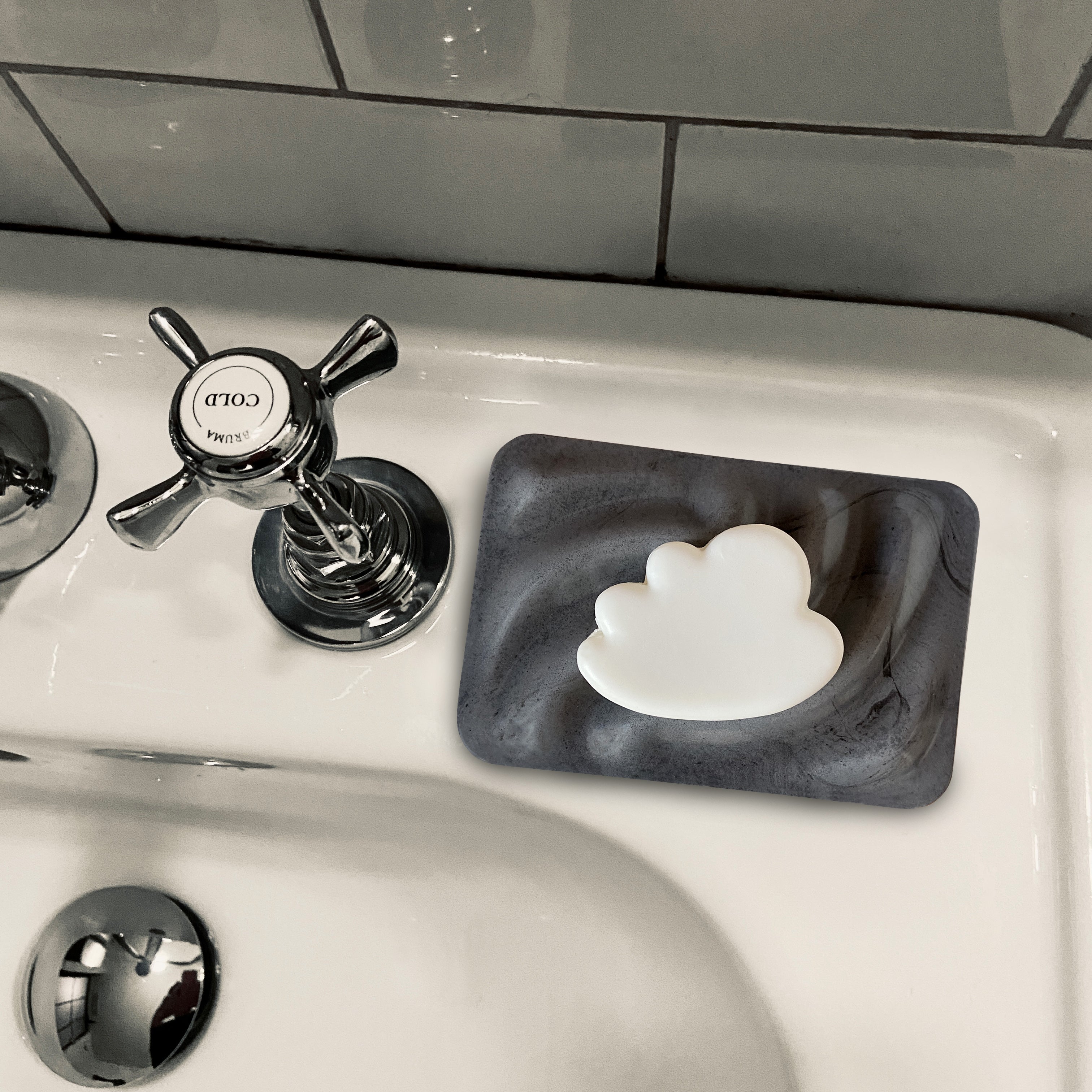 Kleine Seifenschale stonegrey