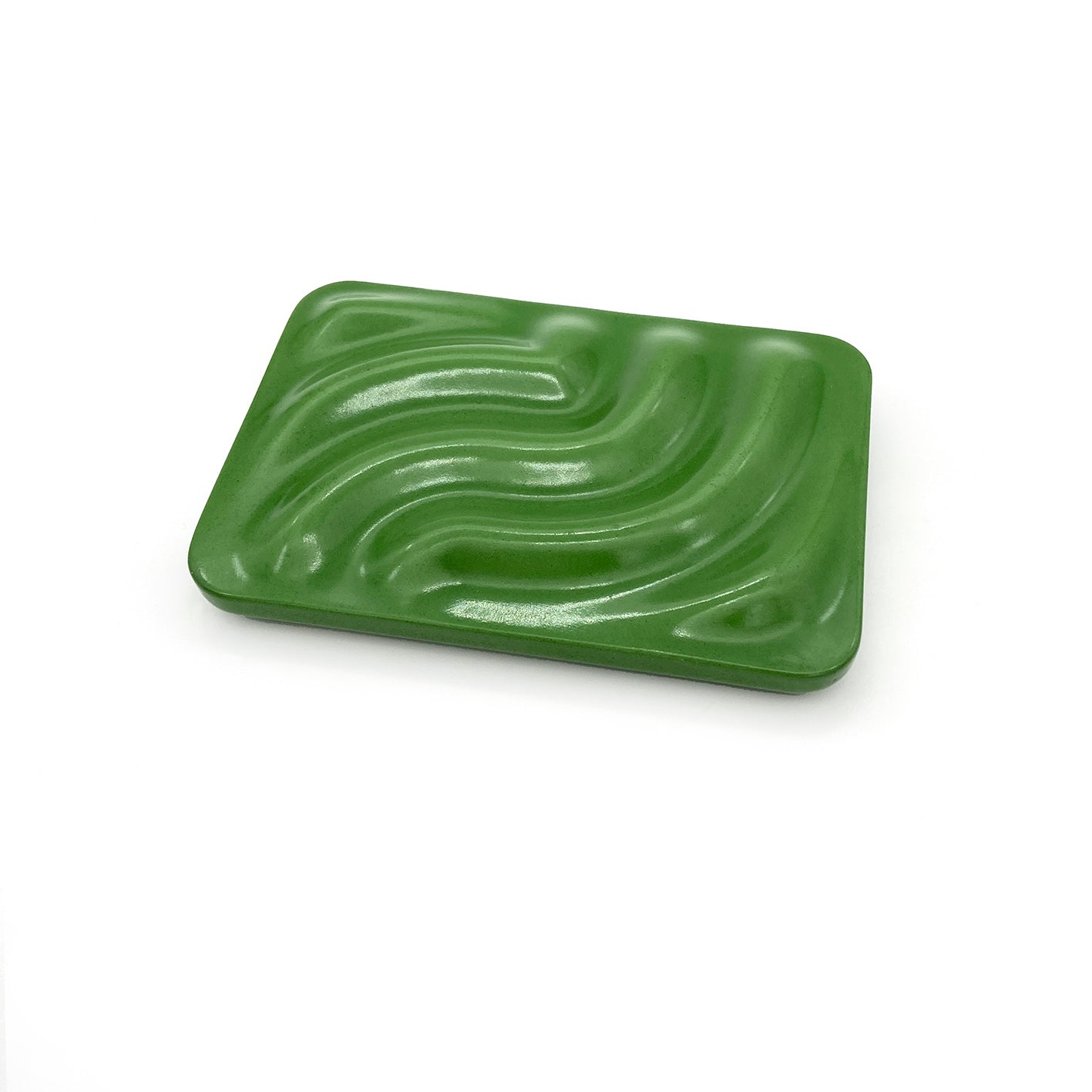 Seifenablage grün glänzend